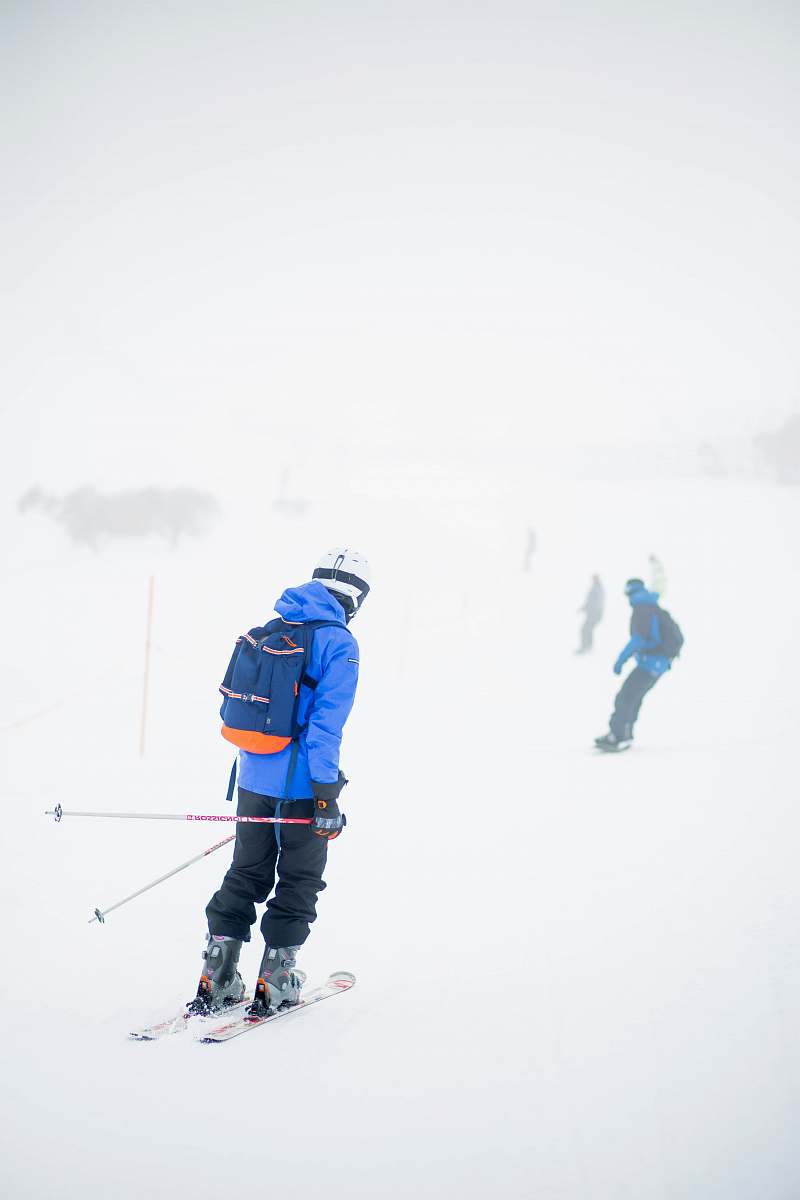 person man skiing on ice skiing