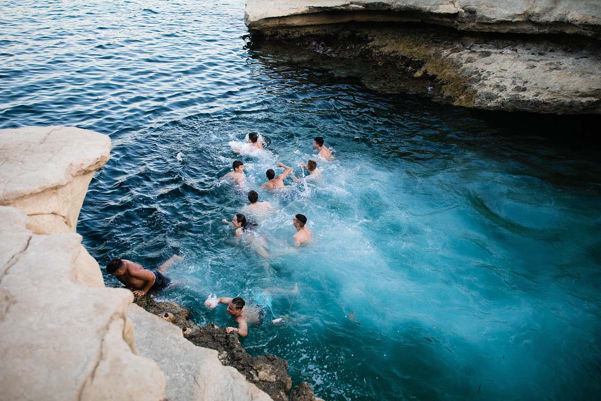person people swimming human