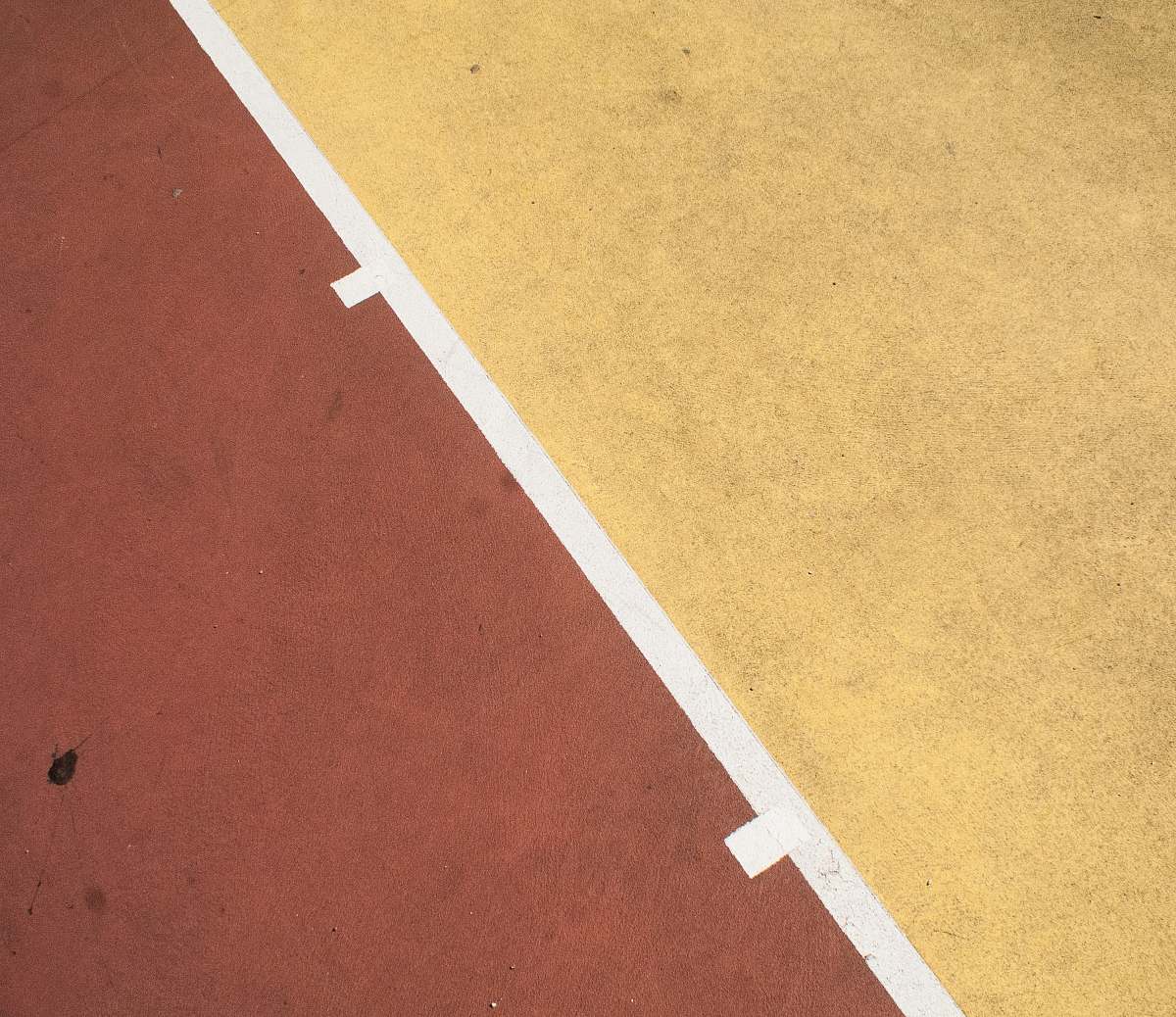 sports red and yellow concrete floor tennis court