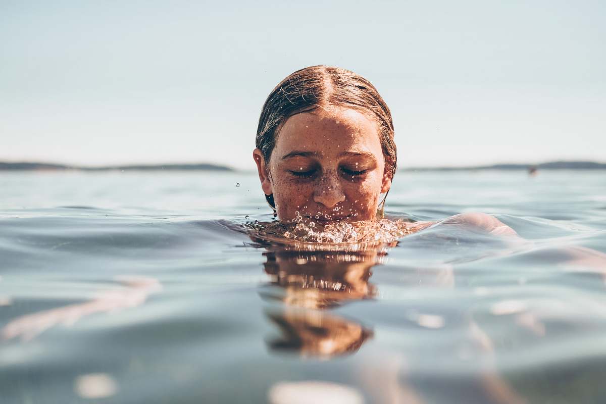 water woman in water human