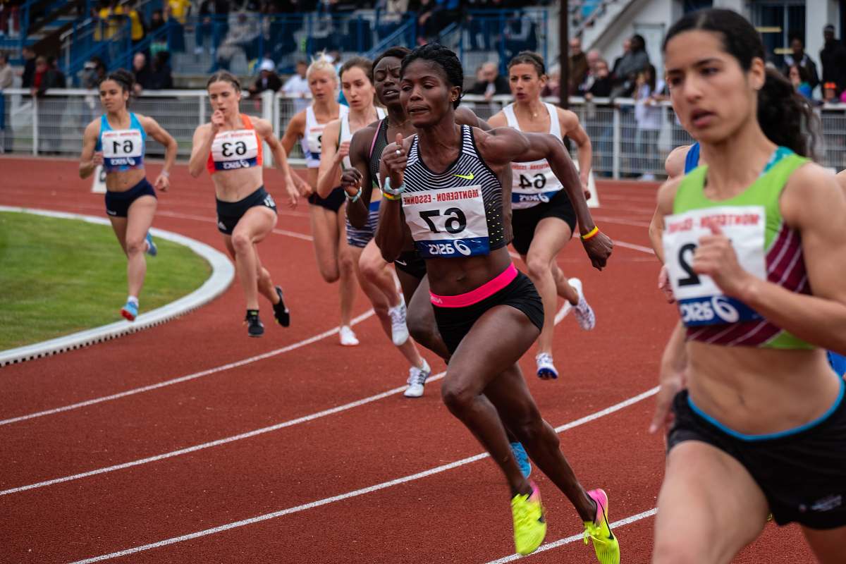 sport woman running competition running track Image - Free Stock Photo