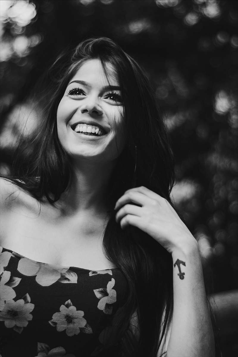 people grayscale photography of woman outdoor portrait