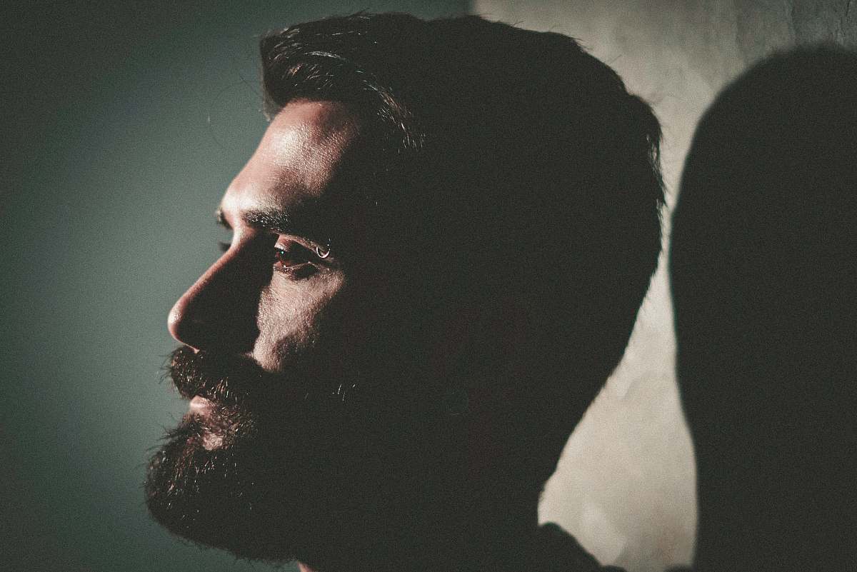 human closeup photo of man with beard person