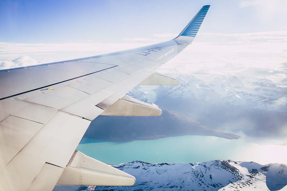 river window plane wing photography perito moreno glacier