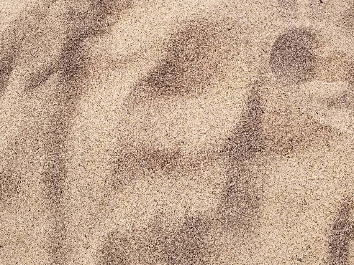 sand focus photo of brown sand soil