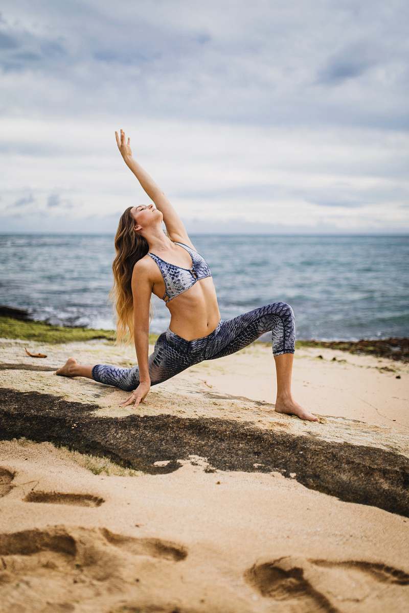 yoga woman doing yoga pose sports
