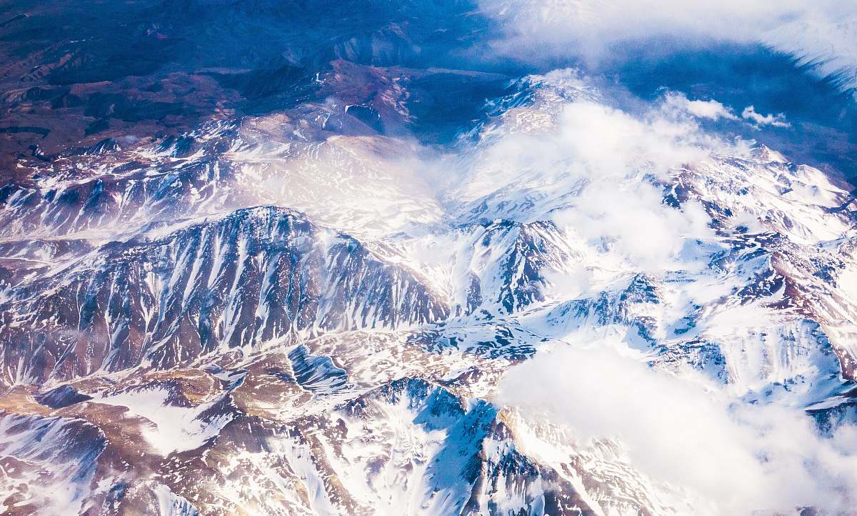 snow aerial photo of snow covered mountains mendoza