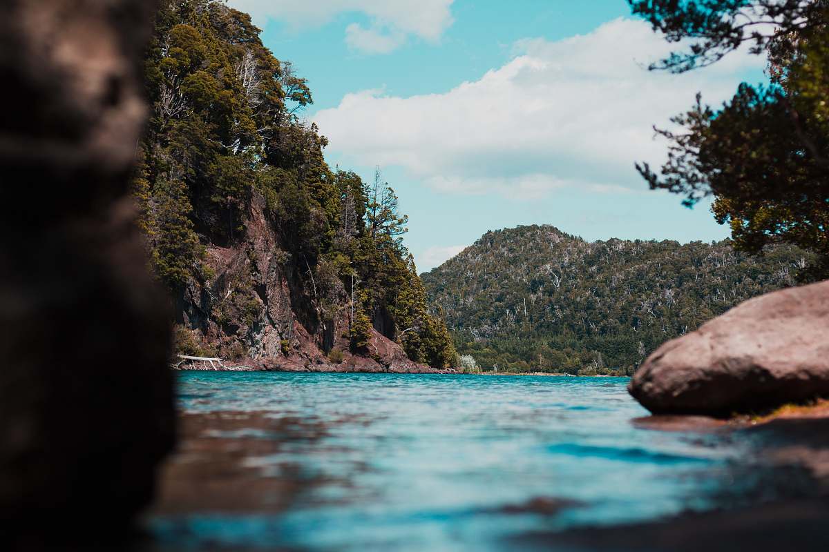 outdoors body of water land