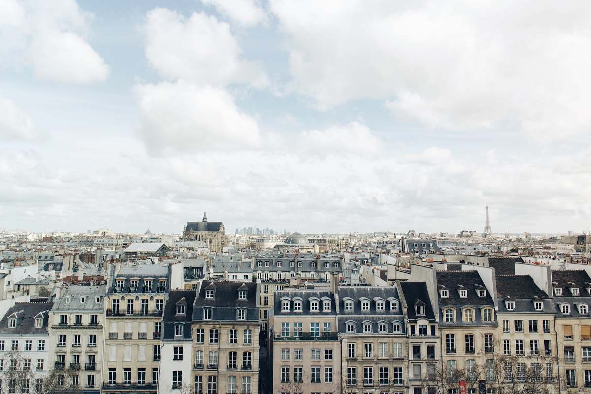france aerial photography of city building s city