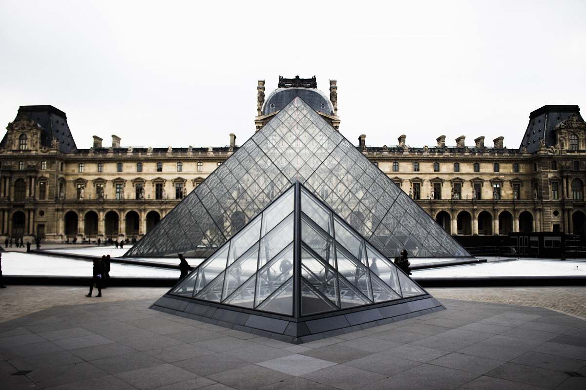 architecture Louvre Museum, Paris building