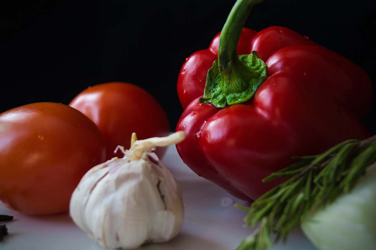 food vegetables on white surface vegetable