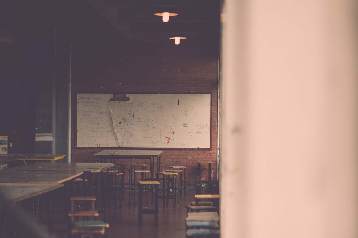 indoors empty restaurant classroom