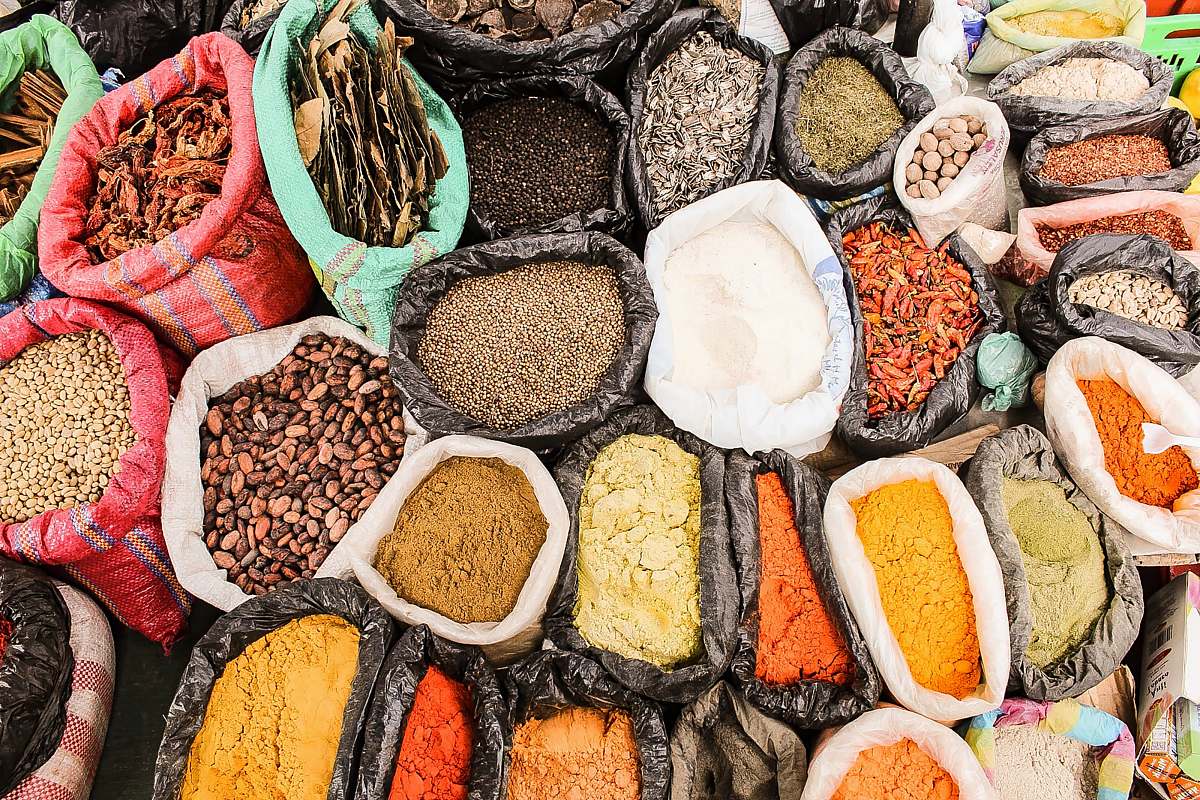 otavalo assorted seed and powder sack lot ecuador