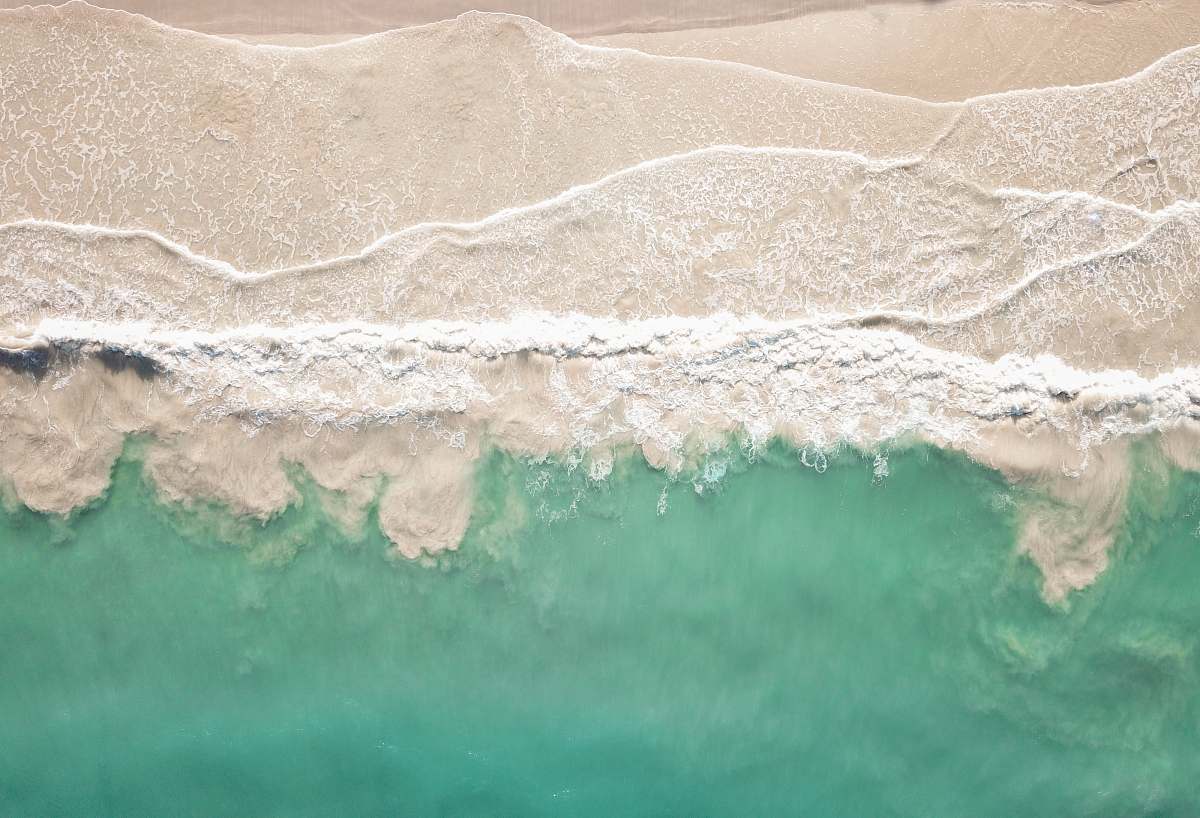 Ocean Aerial View Of Seashore Sea Image Free Photo