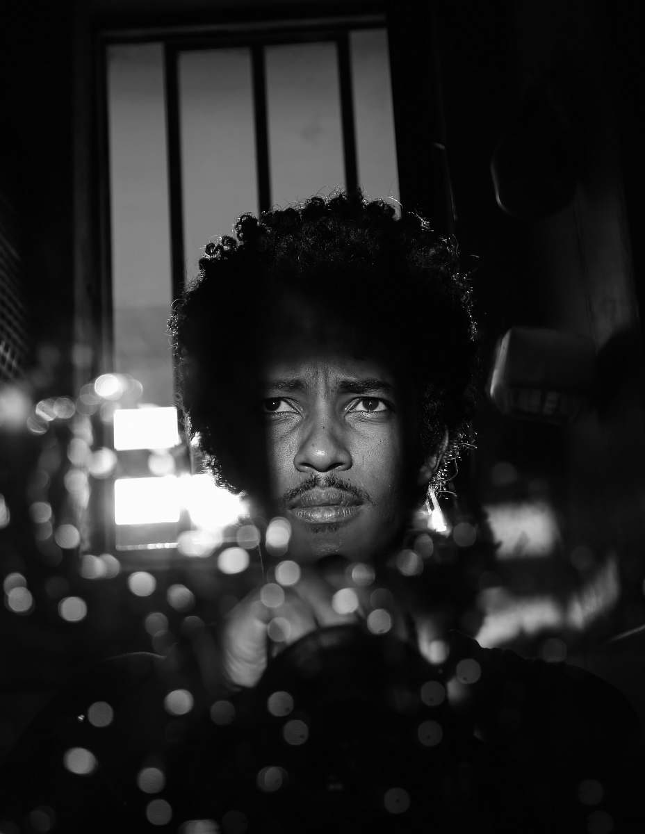 person man photography with bokeh light effects human