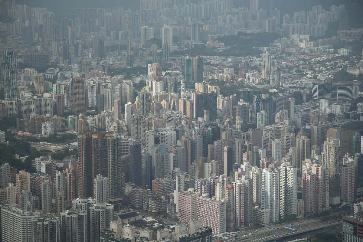 urban aerial photography of city city