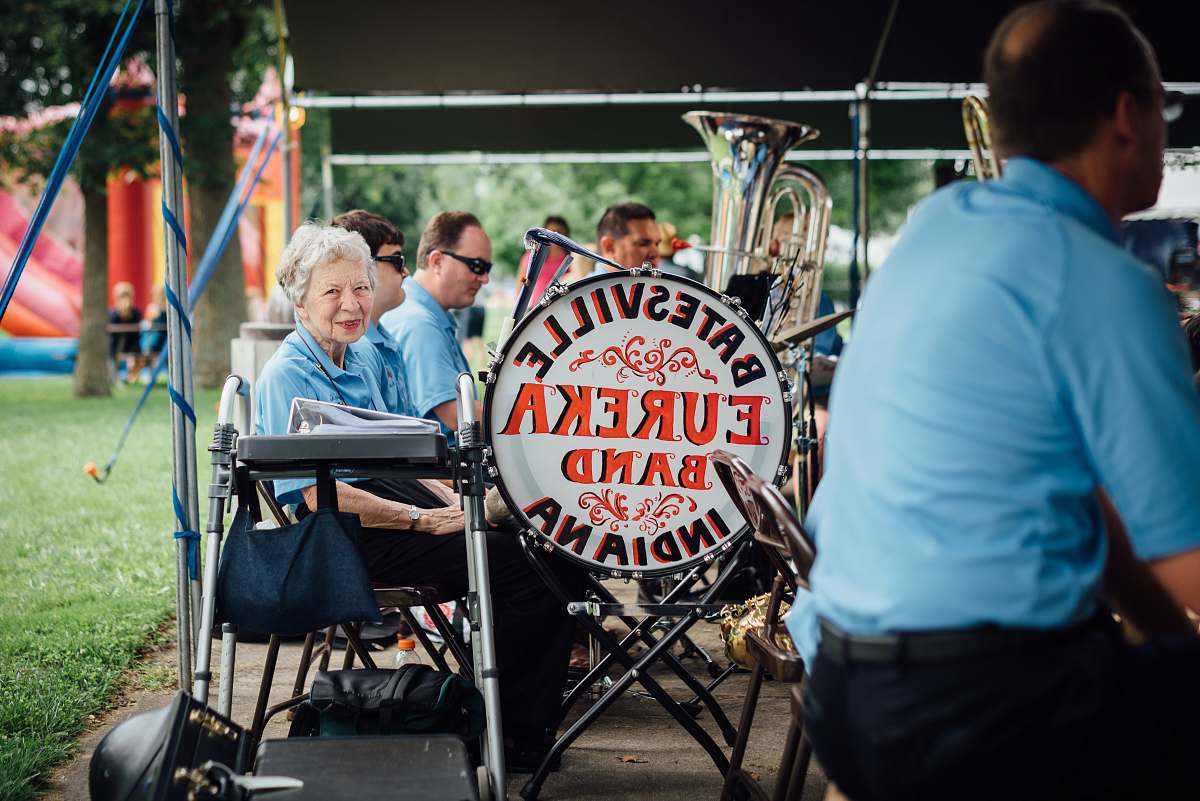 people Batesville Eureka Band performing human