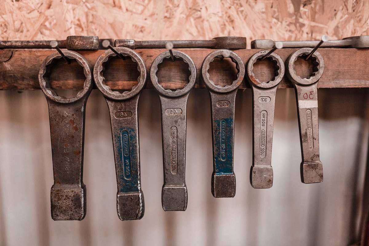 tools gray wrenches wrench