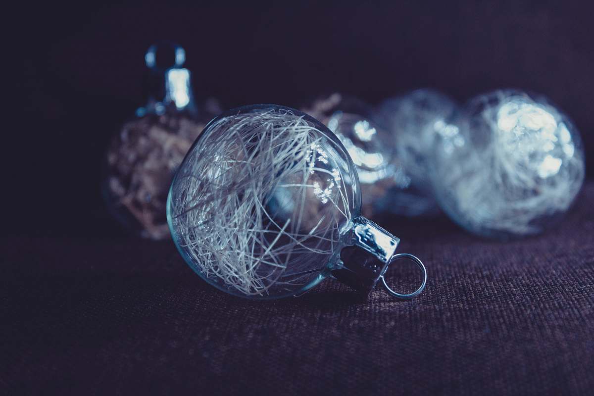 invertebrate clear glass baubles jellyfish