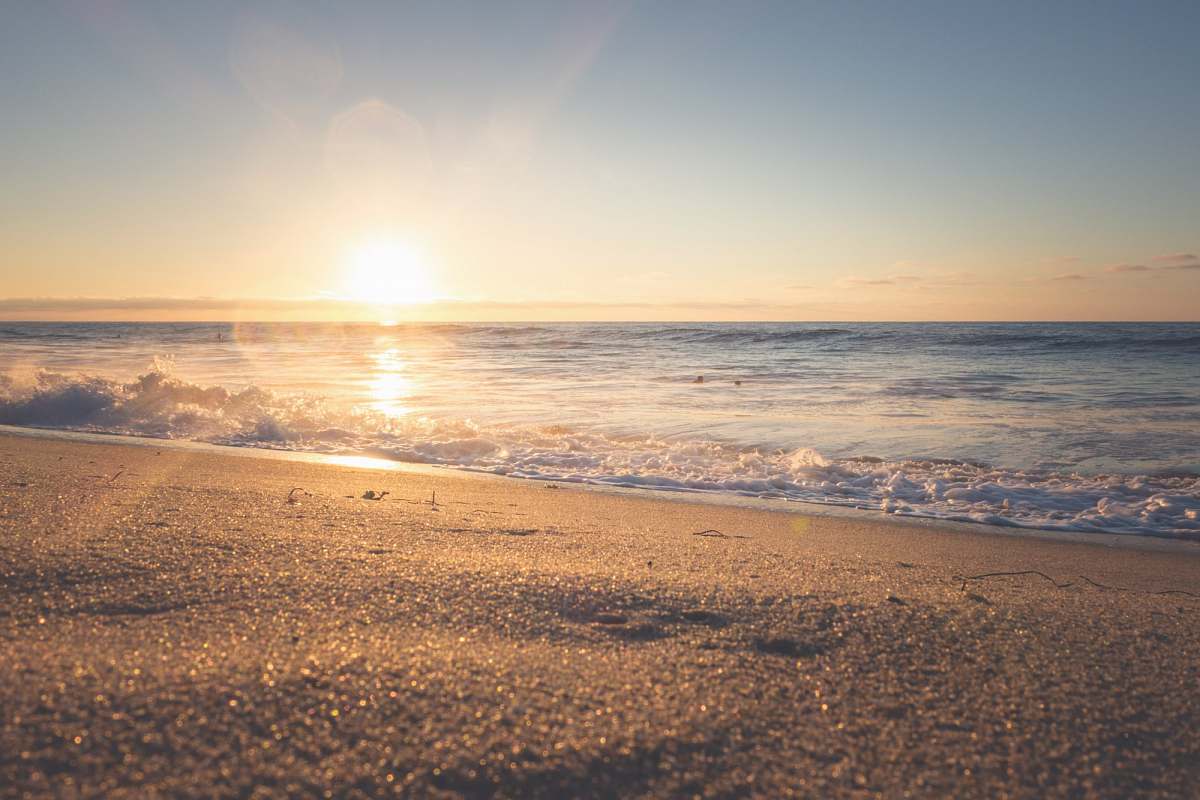 Ocean Photography Of Seashore During Sunset Sea Image Free Photo