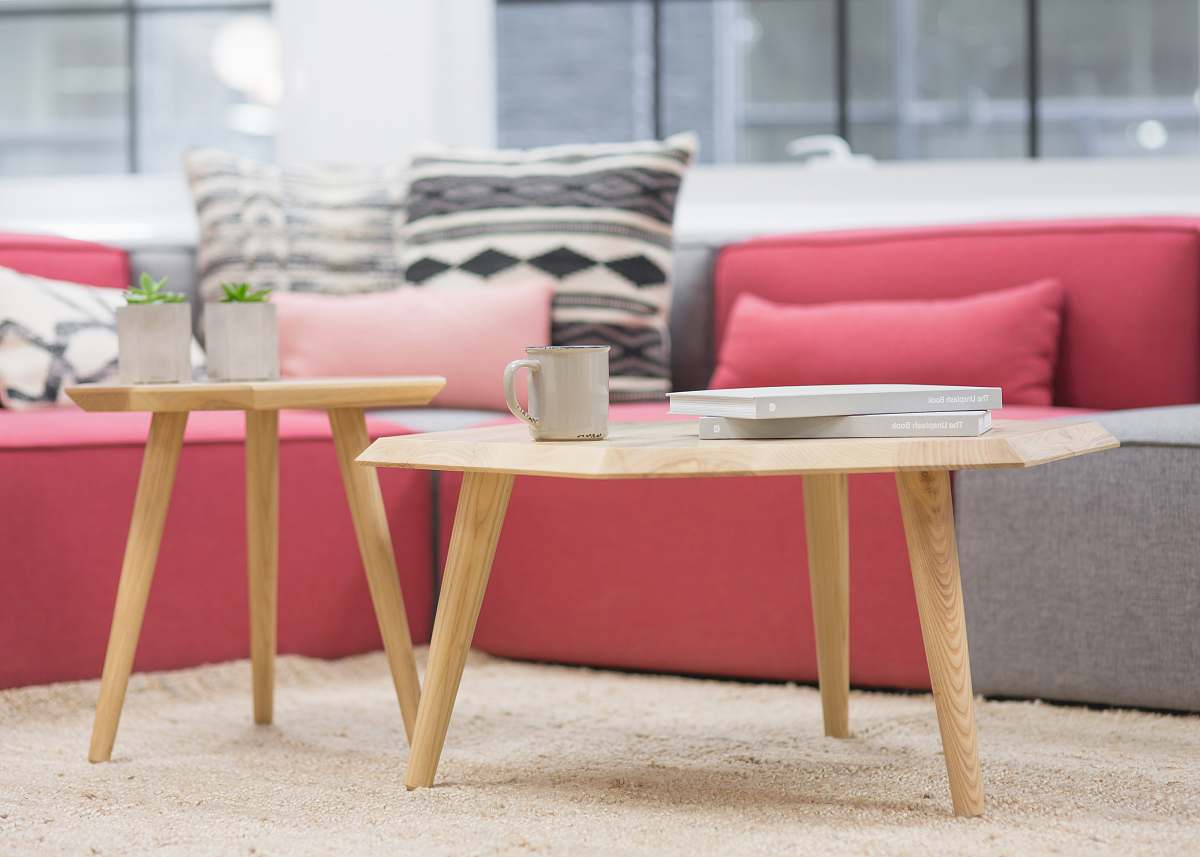 furniture white ceramic mug on brown wooden table table