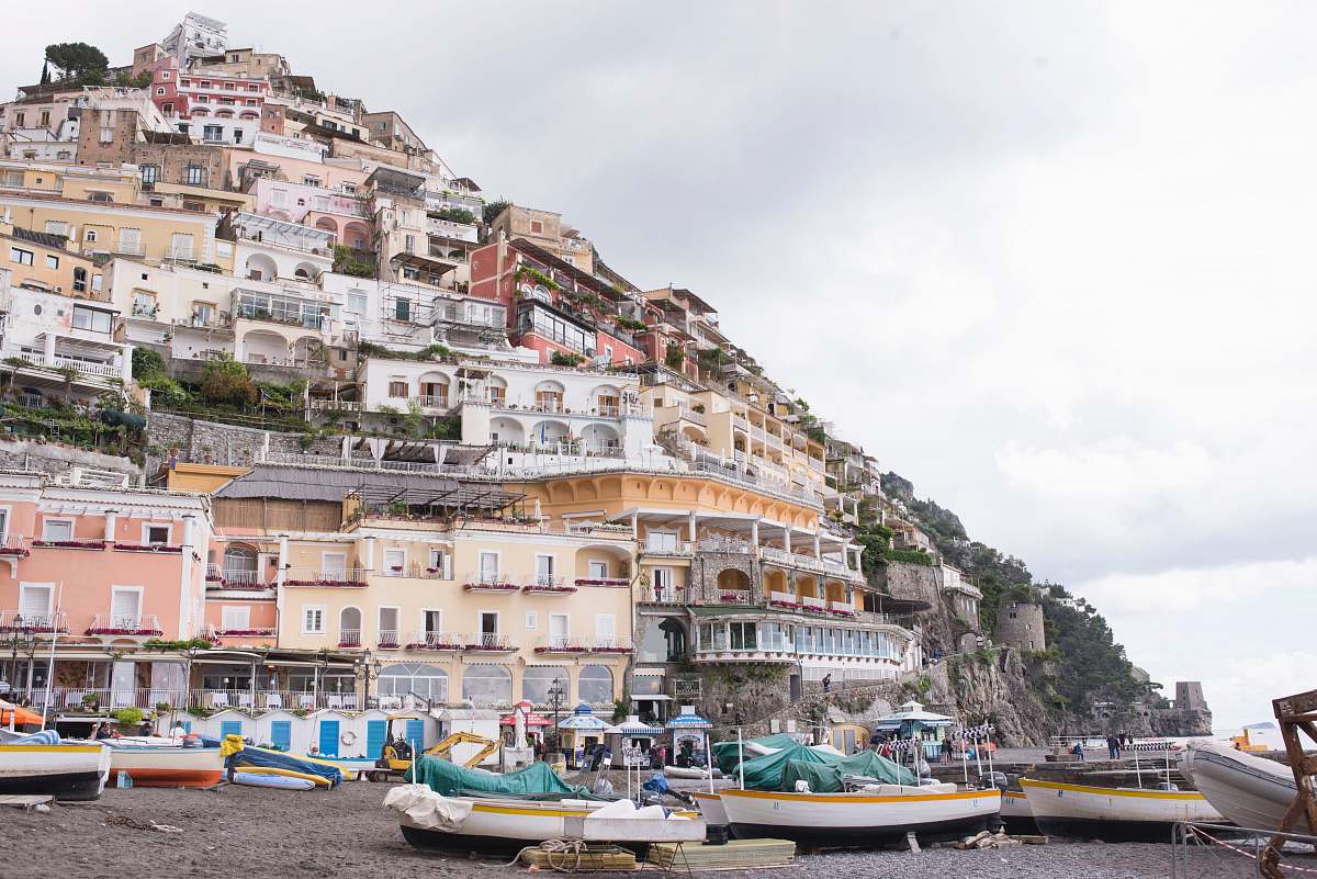 positano assorted sail boats on seashore during daytime villa