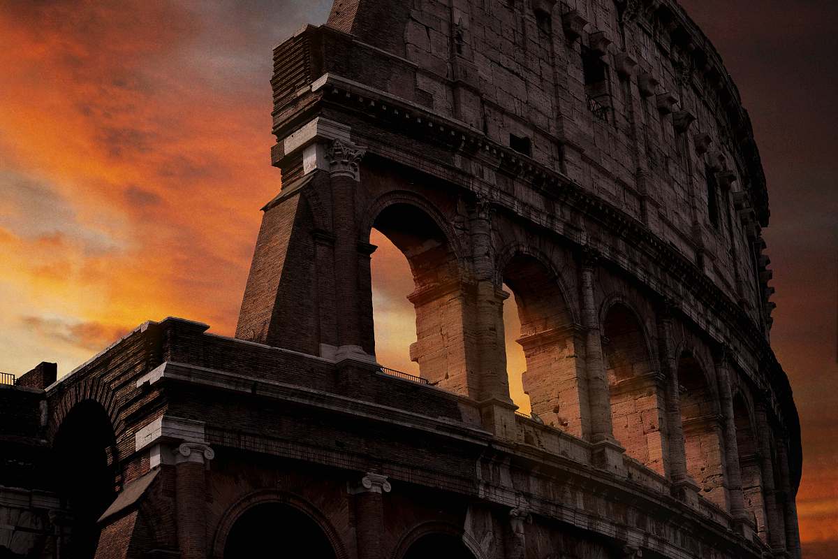 architecture photo of Colosseum during golden hour building
