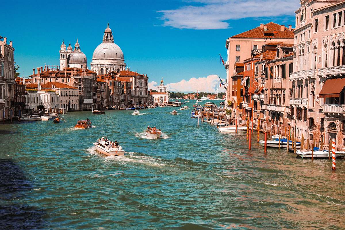 boat Venice Grand Canal, Italy canal