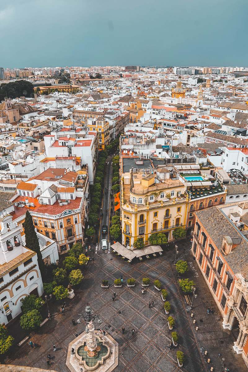 nature aerial photo of city during daytime landscape