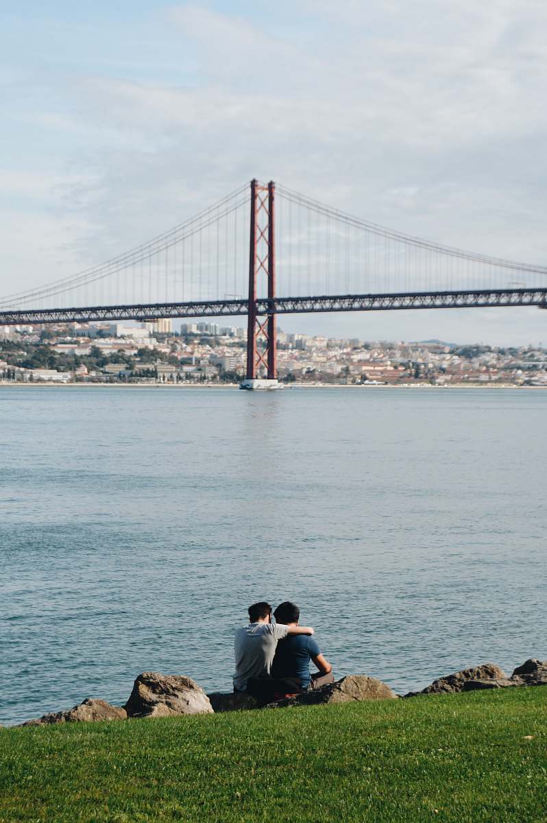 person two man near to body of water human