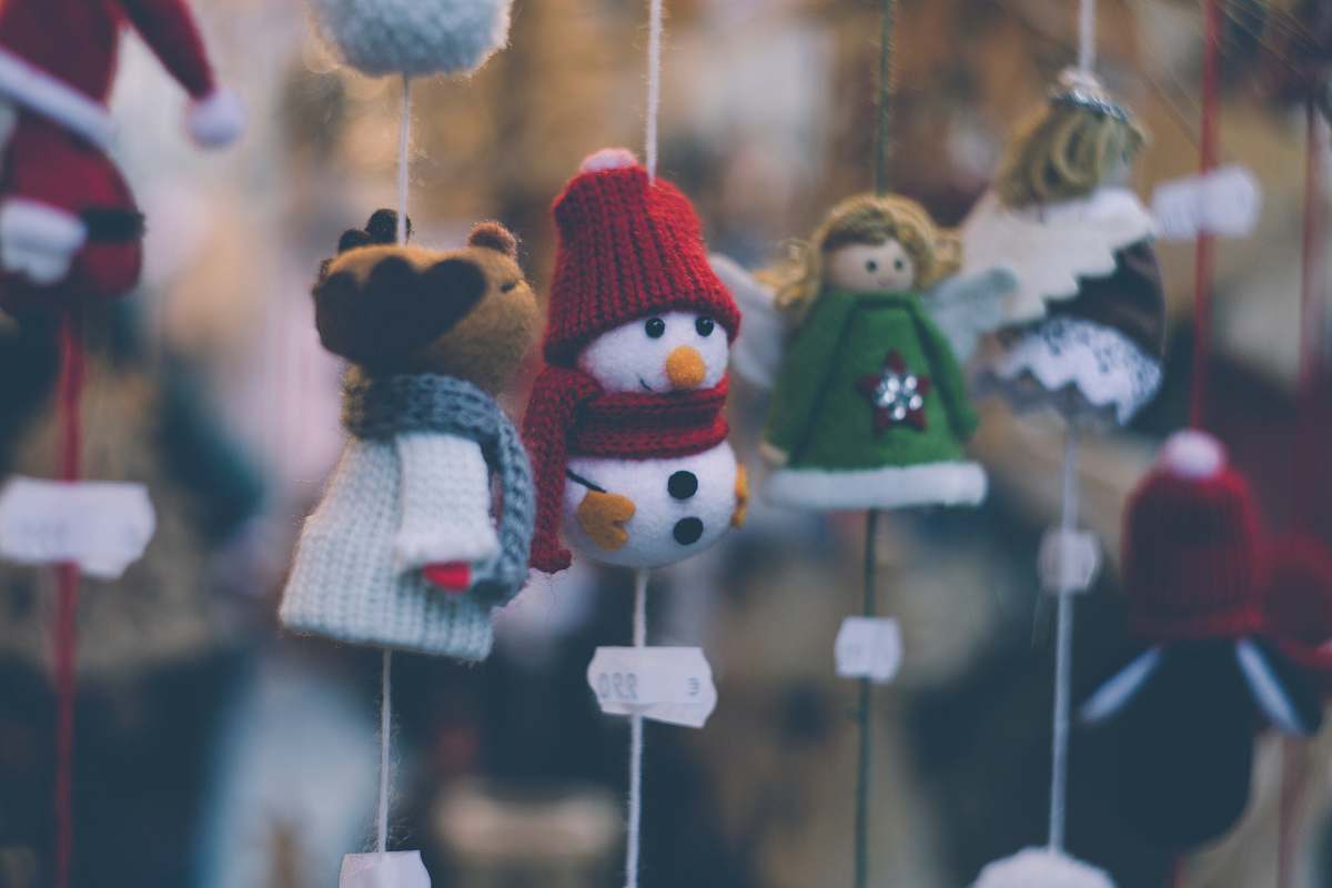 human hanged assorted Christmas ornaments people