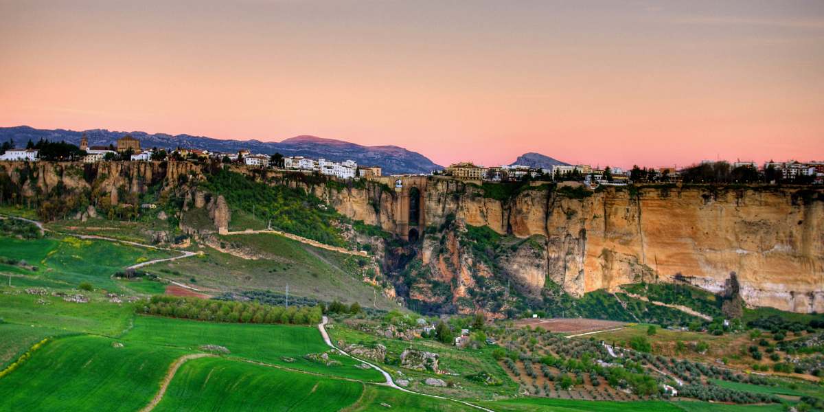 landscape bird's eye rural land photo ronda