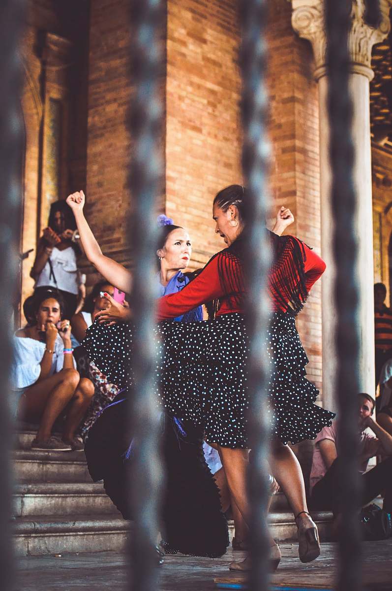 person two women dancing outdoors human