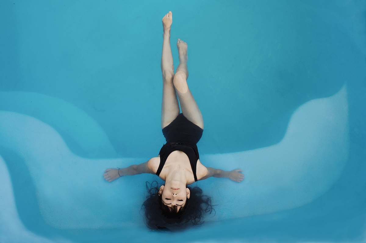 woman woman in swimming pool pool