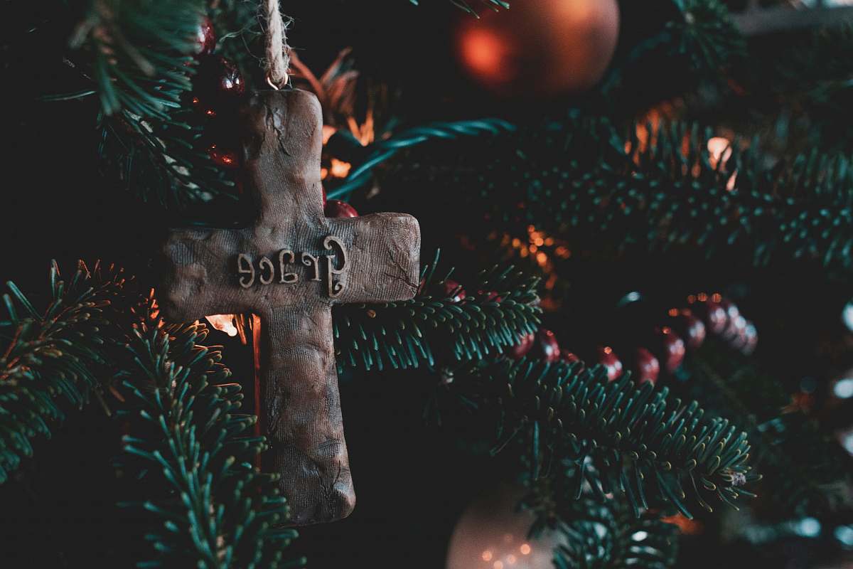 outdoors brown cross ornament fireworks