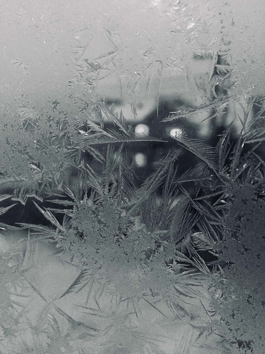 ice frosted glass outdoors