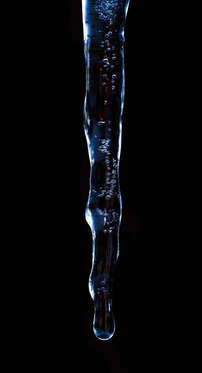 ice water drops outdoors