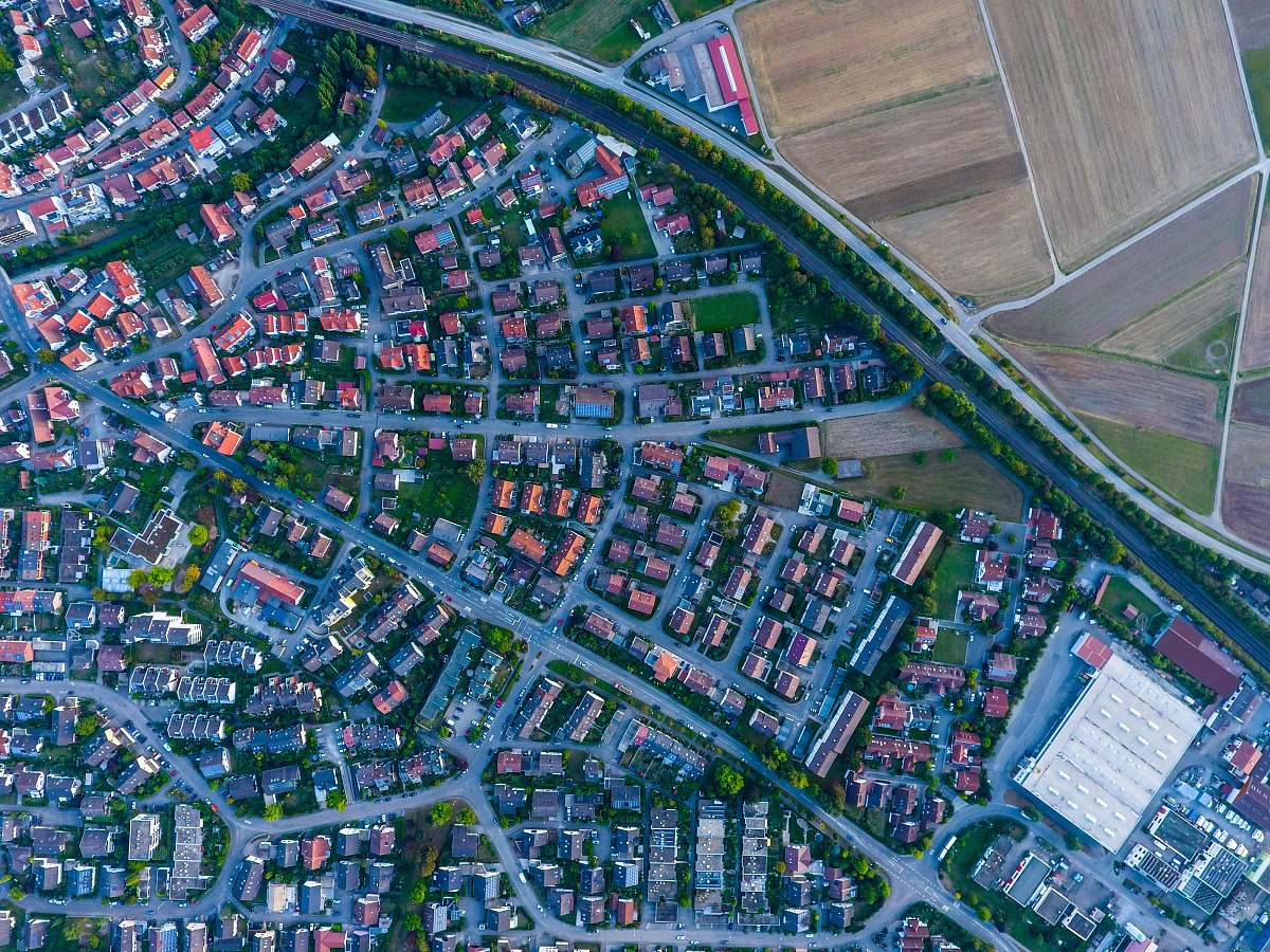 city aerial photography of houses and buildings ehningen