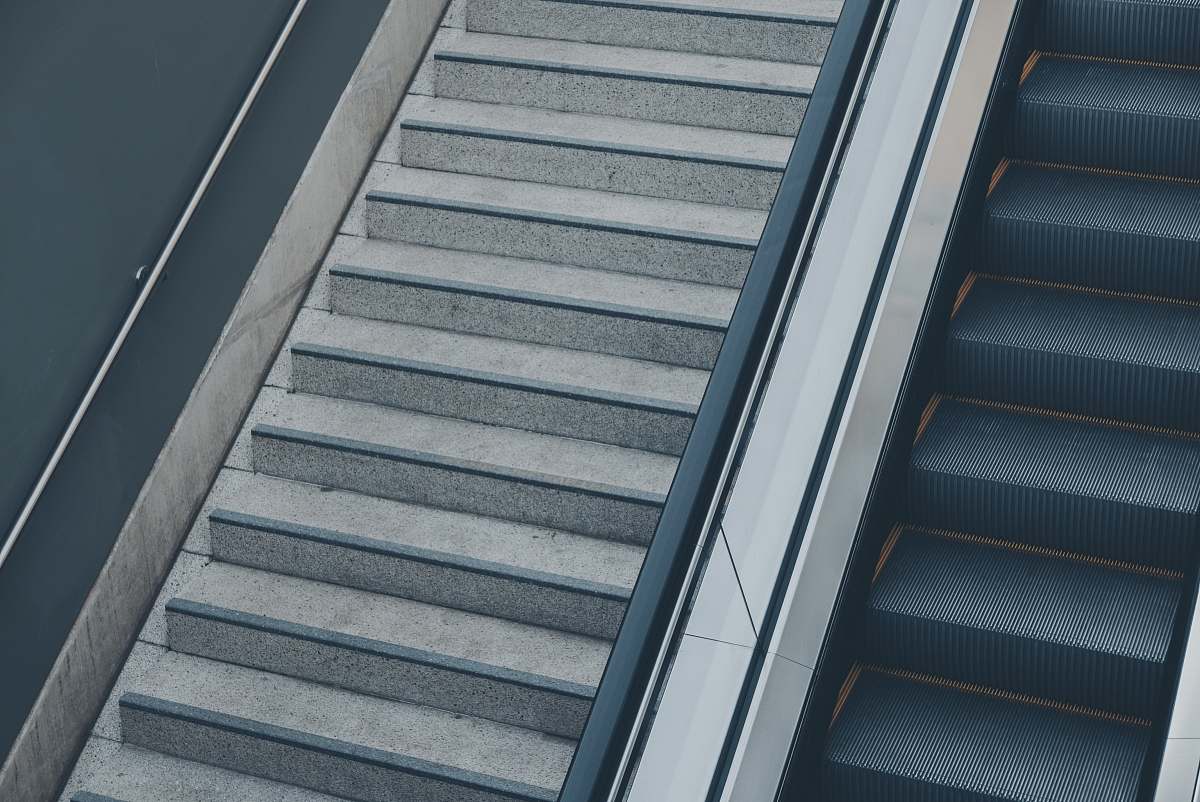 grey photo of grey stair cologne