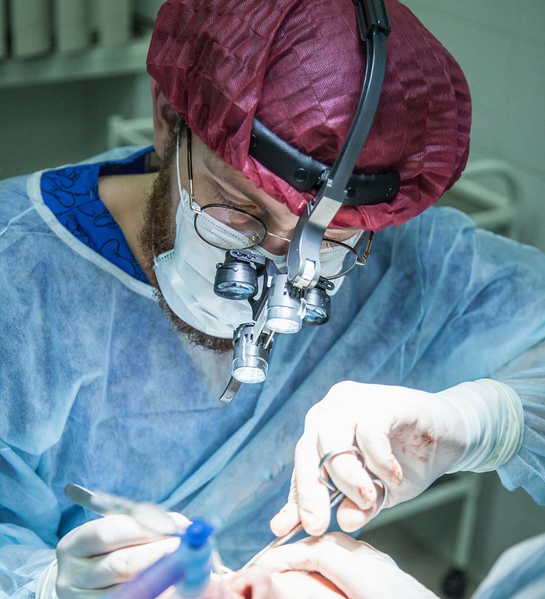 doctor man wearing medical suit surgeon