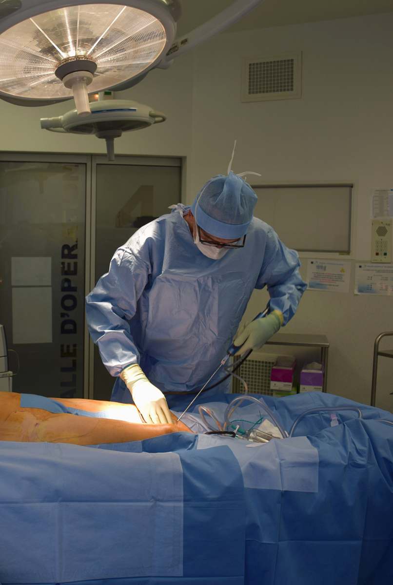 clinic person in white medical scrub suit surgery