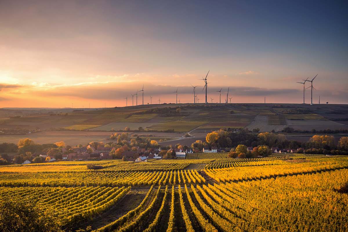 field structural shot of wind mills during daytime turbine