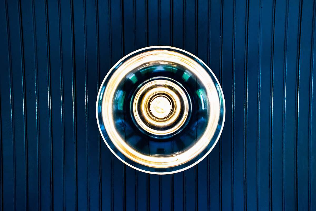 sphere round yellow and green LED light light