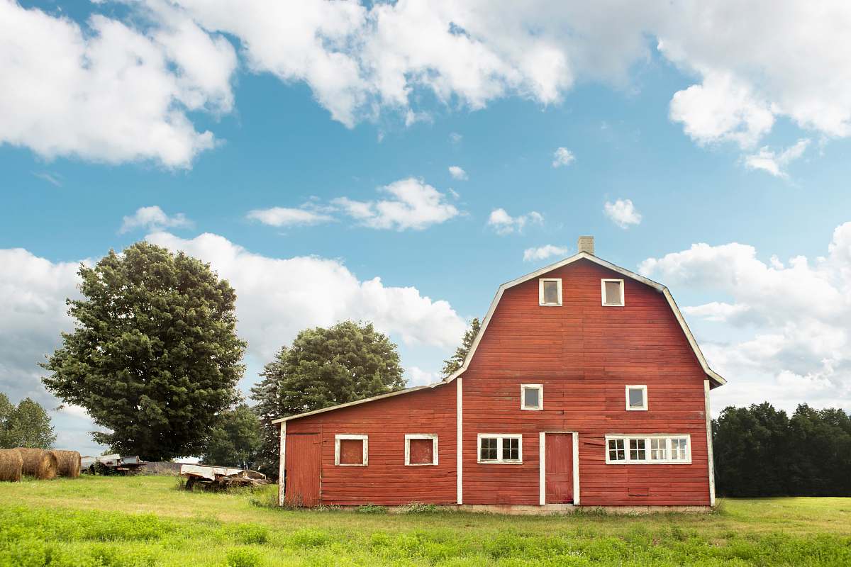 farm brown wooden house barn