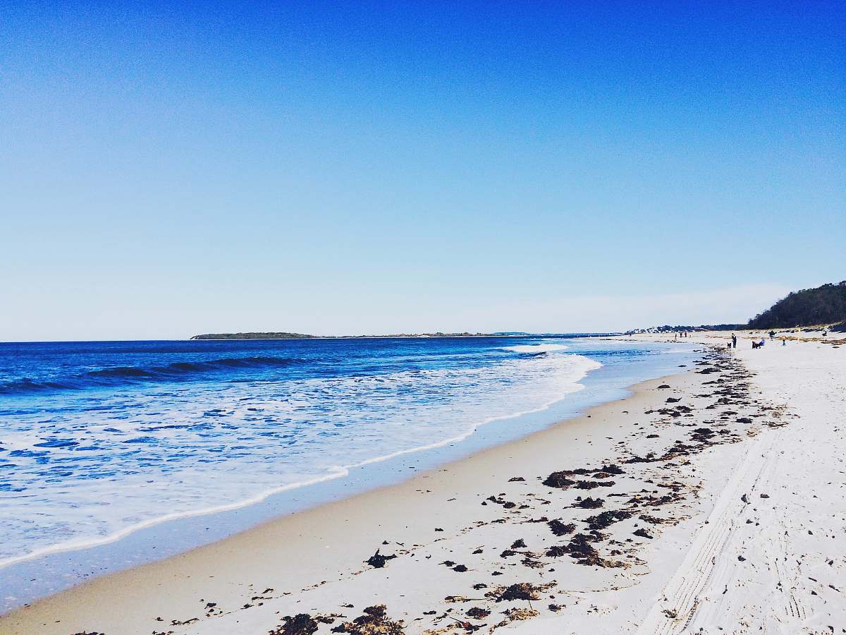 sea body of water beside white sands during daytime water
