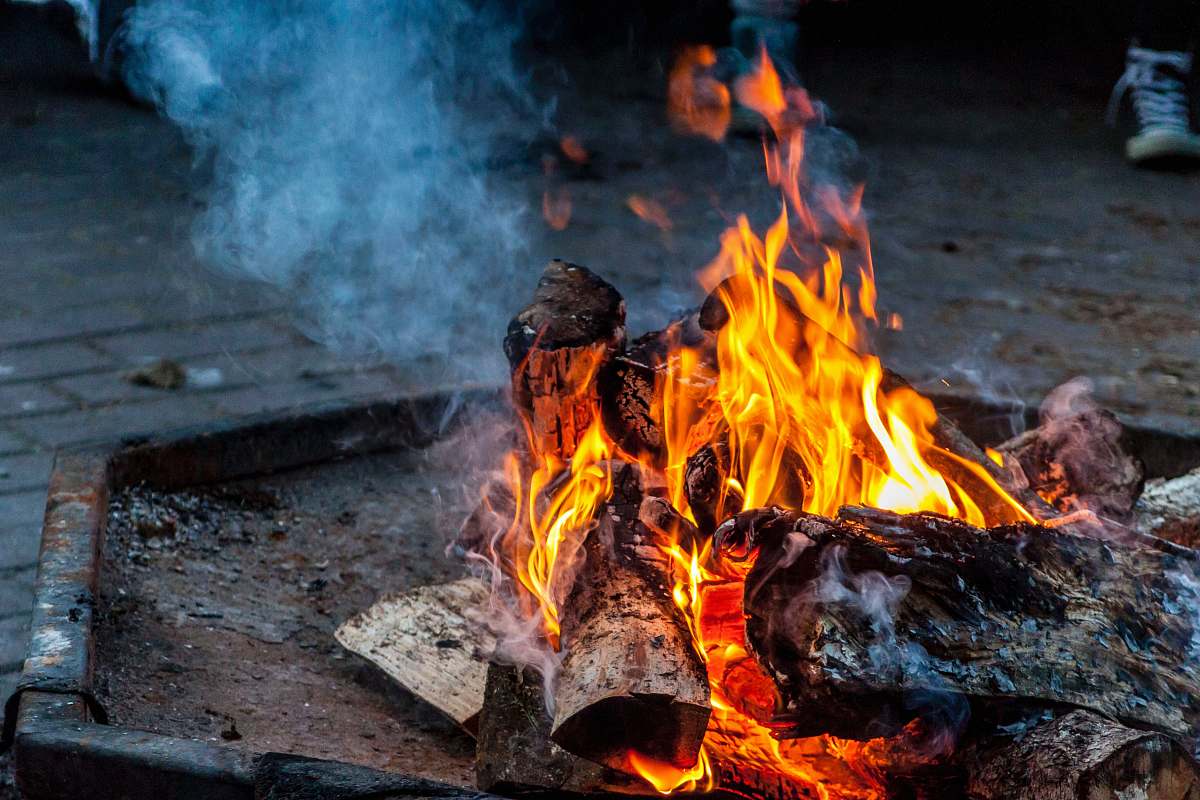 fire bonfire on fire pit bonfire