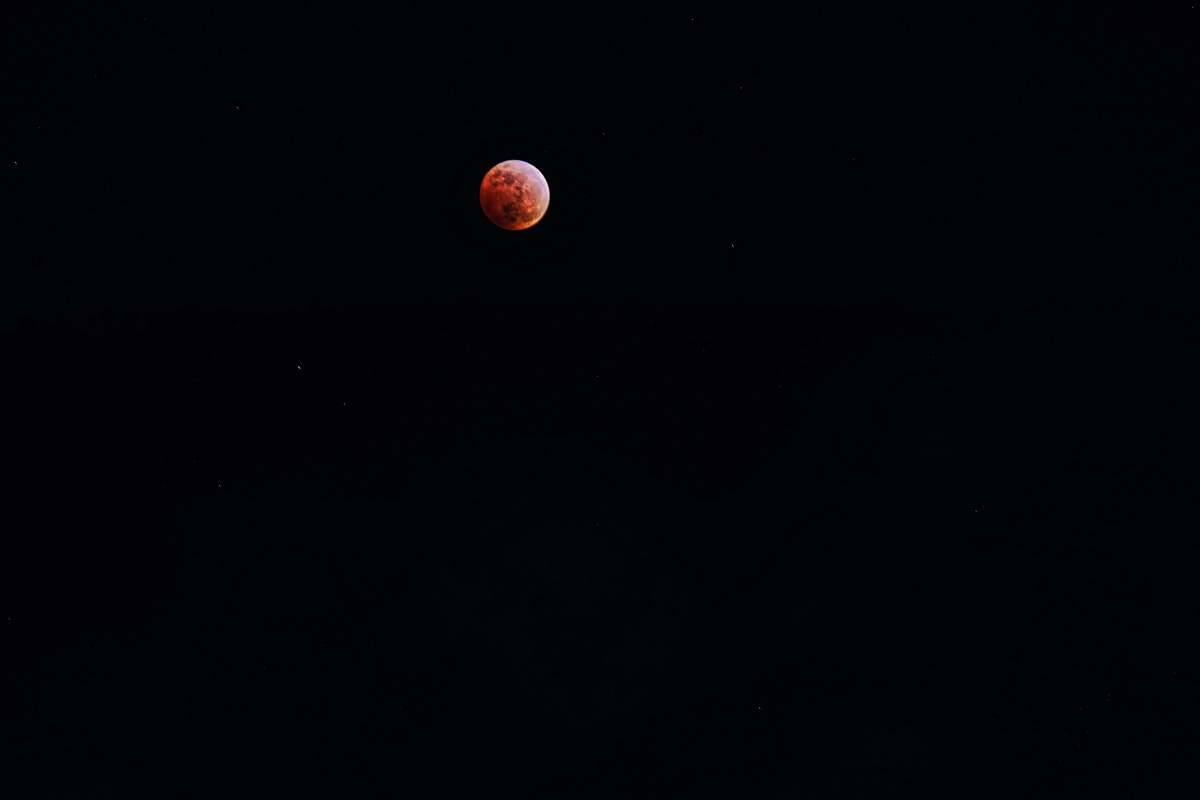 outdoors full moon eclipse