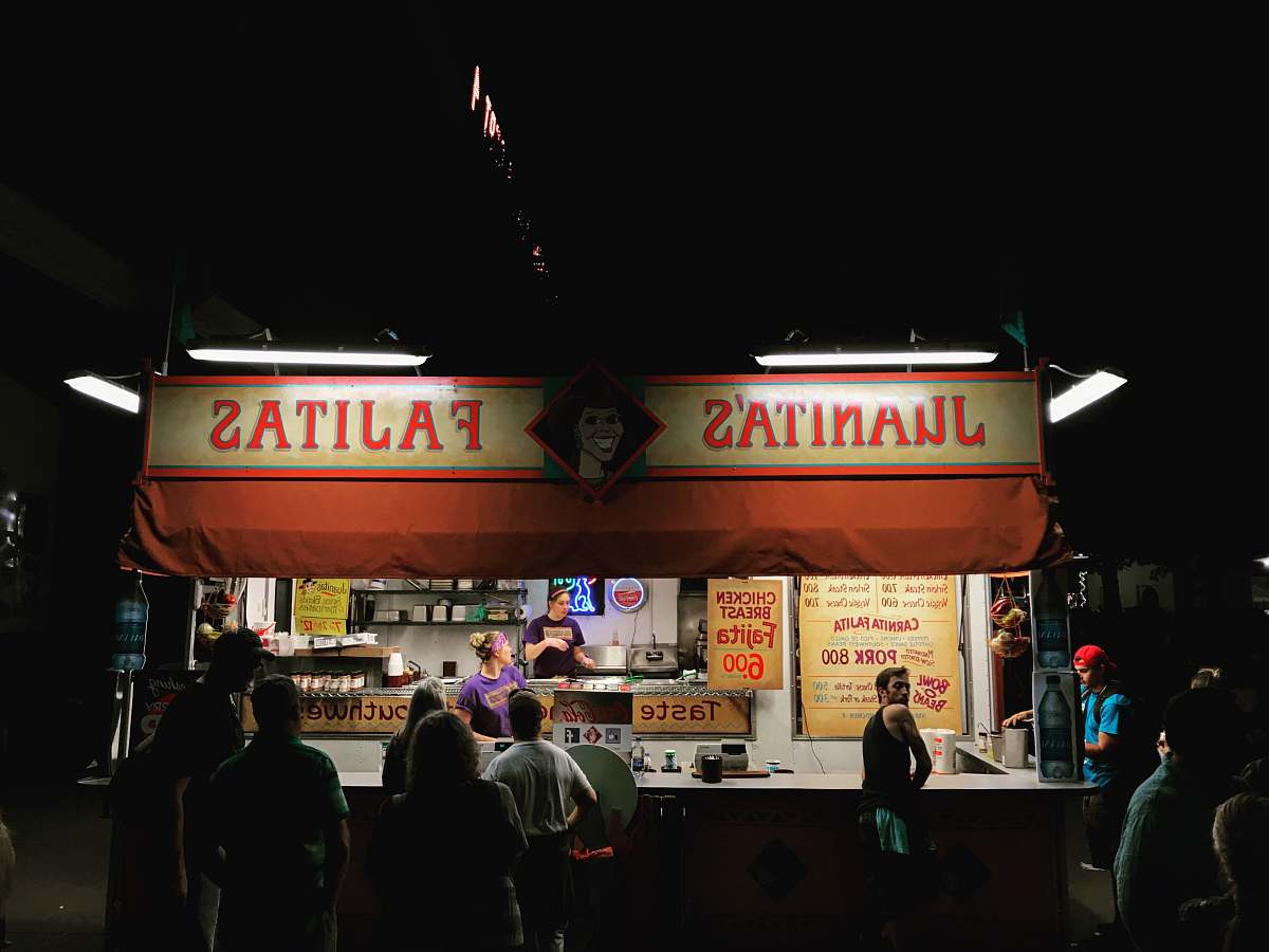 people Juanitas Fajitas store during night time human