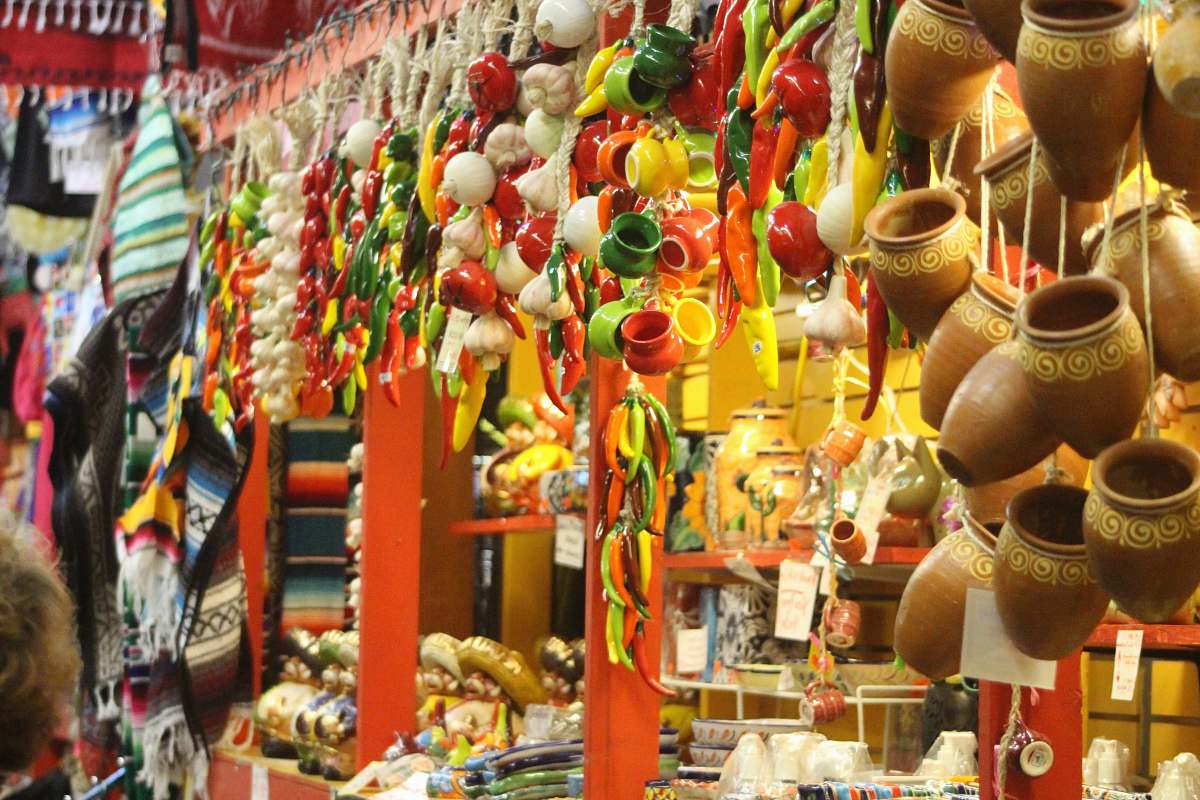 market assorted colorful items on a store beer