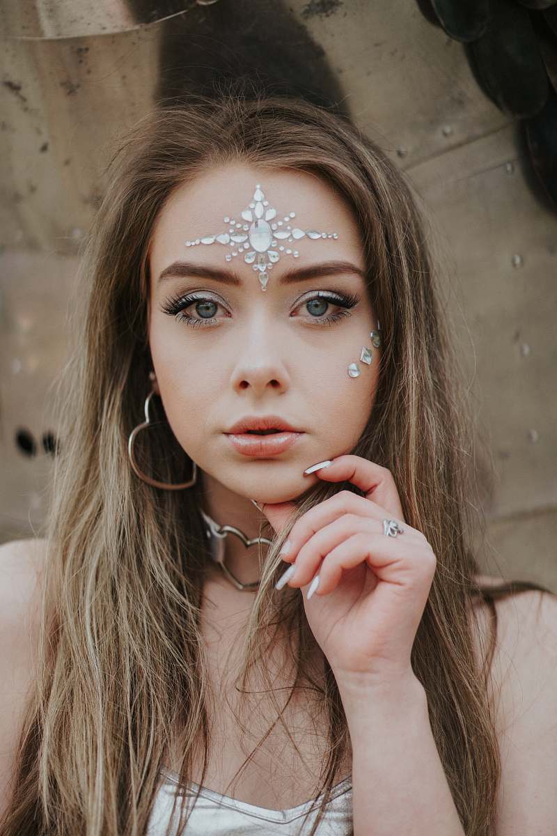 person woman wearing jewelries human